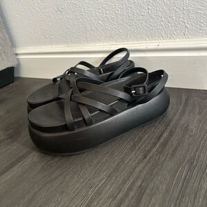 Jonathan Simkhai Black Platform Sandals